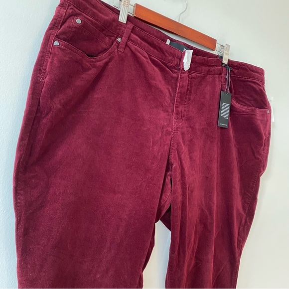 Kut From The Kloth Diana Skinny pants corduroy in Burgundy stretch - Picture 6 of 11